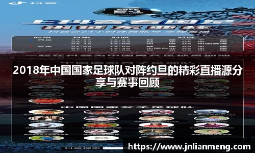 2018年中国国家足球队对阵约旦的精彩直播源分享与赛事回顾